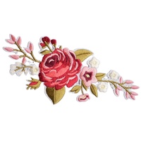 Dessin animé croix lettre crâne broderie Patch autocollant dentelle décoré tissu bricolage colle arrière vêtement accessoires pour projets de bricolage