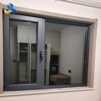2027 Modernes Design Dreifachverglaste Fenster Aluminiumlegierung Doppelwandiges Glas mit Schiebefenster-Fliegengitter