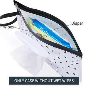 Lingettes humides portables personnalisées OEM Sacs en plastique désinfectés Récipient blanc Boîte à mouchoirs Élégante caisse à mouchoirs humides - Product Image 4