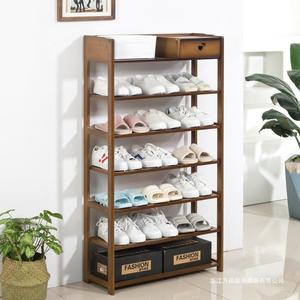 Bamboo <b>Shoe</b> <b>Rack</b> 5 Layer Dustproof Freestanding Minimalist Design Home Entrance <b>Storage</b> Organizer - Product Image 4