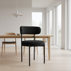 Silla <span class=keywords><strong>de</strong></span> Comedor Moderna <span class=keywords><strong>de</strong></span> Tela Bouclé para Hogar y <span class=keywords><strong>Oficina</strong></span>, Popular para Uso en Parques y Restaurantes, Venta al Por Mayor del Fabricante - Product Image 4