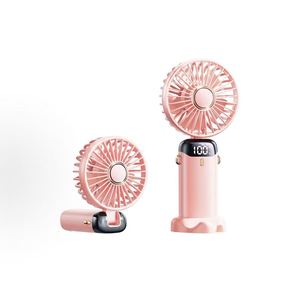 <b>USB</b> Rechargeable <b>Mini</b> Fan, Foldable Handheld Desktop Fan, Turbo Powerful Wind with Ice Compress Cooling Function - Product Image 3