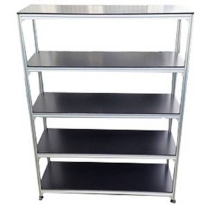 Aluminum Alloy Tool Cart Rectangle Standing Type Easy Cleaning Industrial Storage Cart Hand Tool Cart Office Organizer - Product Image 5