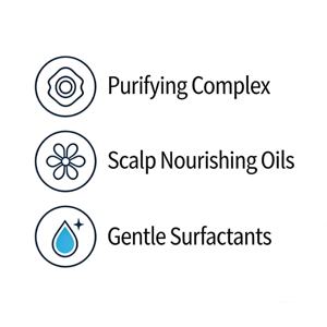 Champú Purificante <span class=keywords><strong>para</strong></span> <span class=keywords><strong>el</strong></span> Cuero Cabelludo con Aceite de Árbol de Té y Extracto de Menta, Calma la Irritación, Clarifica, Refresca, Cuidado del Cuero Cabelludo, Control de Grasa - Product Image 3