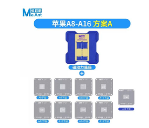 Трафарет MaAnt BGA для реболлинга, платформа для материнской платы iPhone <span class=keywords><strong>A8</strong></span>-A16, MTK EMMC, Qualcomm, HUAWEI, инструменты для сварки и ремонта ЦП - Product Image 4