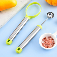 RVS 3-delige fruit snijset voor voedsel, grapefruitschepjes, meloenbolletjesvormer, pulp scheider