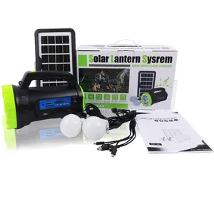 Goede Kwaliteit Lithium Batterij High Power Led Zaklamp Mini Draagbare Zonne-Verlichting Kits