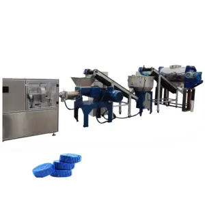 toilet blue block cleaner making machine blue toilet block soap finishing line