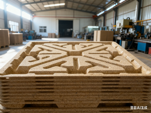 Palette en <span class=keywords><strong>bois</strong></span> pressé légère à 4 voies 1050*1050mm - <span class=keywords><strong>Bois</strong></span> recyclé pour le stockage et l'expédition industriels - Product Image 2