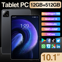 Tablet con Llamadas WIFI Pad 6S, 11 Pulgadas, 12GB+512GB, 108MP, 8000mAh, 5G LTE, WiFi, FM, GPS, Doble SIM+TF, Desbloqueo Facial, Multilingüe