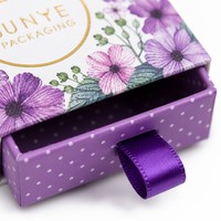 Offre Spéciale – Expédition Immédiate – Vente en Gros – Faible MOQ – Boîte à Bijoux Personnalisée Compacte avec Ruban et Tiroir en Papier pour Petits Anneaux