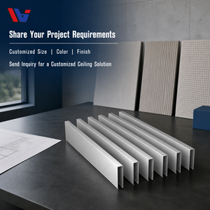 แผ่นฝ้าเพดานอะลูมิเนียมแบบมีโครงสำหรับฝ้าไฟเบอร์กลาสแบบฝัง - Product Image 5