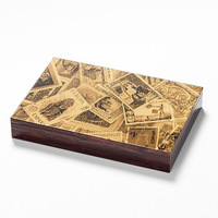 Boîte cadeau en bois recyclable personnalisée de luxe pour le parfum Bonbon Halva de bonbons en chocolat pour l'Islam de Dubaï style arabe