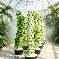 Tour hydroponique rotative commerciale à 30 sites, système vertical pour l'agriculture en serre