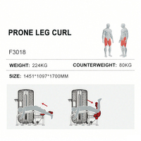 WENDY Appareil de musculation pour exercices des jambes, incluant Leg Curl à la position couchée, équipement d'entraînement de force
