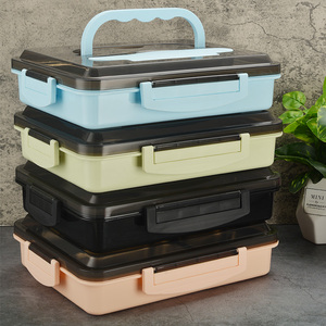 Lonchera Portátil con 4 Compartimentos, Lonchera Bento para Adultos, para Almacenamiento de Alimentos, Gran Venta - Product Image 3