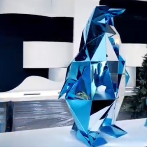 <strong>Christmas</strong> Decorations New Acrylic Mirror Penguin Factory Direct Sales Popular <strong>Christmas</strong> <strong>Ornament</strong> <strong>Supplier</strong> Commercial Scene - Product Image 2