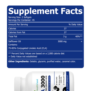 Good Quality CLA Softgel Fast Fat Burn Slimming Capsules Fitness <b>Supplement</b> Linoleic Acid Softgel 3000mg CLA Lose Weight - Product Image 2