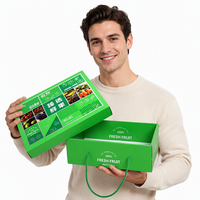 Boîte-cadeau de fruits emballage ondulé haut de gamme personnalisé carton corde levage ciel et terre couverture boîte impression personnalisée