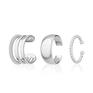 3 Pcs Zircon Vague Coréenne Multicouche Géométrie Boucles d'Oreilles Clip sur Boucles d'Oreilles Pour Femmes Sans Piercing Bijoux Non Percés Hot - Product Image 6