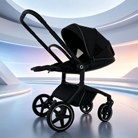 Poussette Bébé Landleopard Kingkong en Gros, Réglable sur 3 Niveaux, Capote UPF50+, Tissu Imperméable, Pliage Bidirectionnel à un Bouton, Tout-en-un