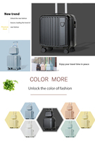 Petite valise de luxe à roulettes, design mignon d'ours, en ABS, avec serrure, barres de traction, roulettes fixes, pour le transport en cabine des enfants