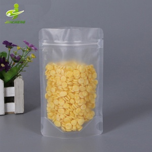 Thức Ăn Nhỏ Bằng Nhựa Nhám JIACHENG <span class=keywords><strong>Ziplock</strong></span> Doypack Mylar Bao Bì Zipper Trong Suốt Đứng Lên Túi Cho Đồ Ăn Nhẹ Với Góc Tròn - Product Image 5