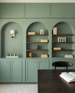Vermont <strong>Custom</strong> Arched Bookcase Modern <strong>Cabinet</strong> With Color Antique Big Study Furniture Bookshelf <strong>Cabinet</strong> - Product Image 4