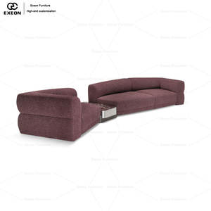 Sofá Modular Italiano Simple de Alta Calidad y Lujo para Villa o Uso Doméstico Un elegante sofá de tela para la sala de estar. - Product Image 4