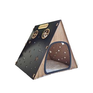 Venta caliente Casa de conejo Tamaños medianos y grandes, Bungalow de conejito de madera, Bungalow de conejo interior para <span class=keywords><strong>mascotas</strong></span> en la sala de estar - Product Image 1