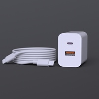 Chargeur rapide 30W Type C USB, adaptateur mural PD QC3.0, ABS PC ignifuge pour la maison, ordinateur portable, téléphone