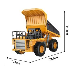 SJY-13555 1/24 9CH Voiture RC semi-alliage, camion benne de simulation radiocommandé, modèle d'ingénierie routière - Product Image 4