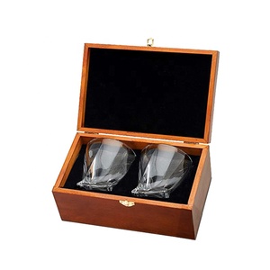 Venta caliente de lujo fuerte y clara vaso viejo moda giro alto de cristal licor whisky cóctel vasos de vino para beber. - Product Image 1