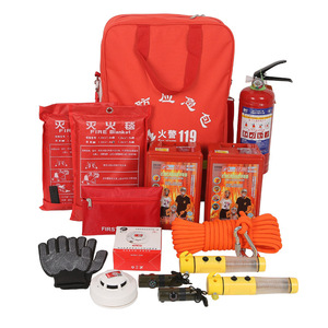 Alnas Fire Rescue Escape Kit Portable Home Emergency Supplies for Class A B Fires - Product Image 1