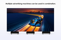 Écran publicitaire LED mobile, pliable, double face, 1280 mm * 1920 mm, écran d'affichage LED vertical à trois volets pour exposition