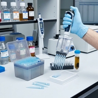 Embouts prolongés stériles filtrés en PP certifiés CE 1000 µL pour micropipette monocanal