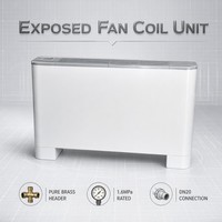 Ventilo-convecteur mural pour chauffage et refroidissement, 2 tuyaux, compatible pompe à chaleur eau froide, Pologne, Europe de l'Est
