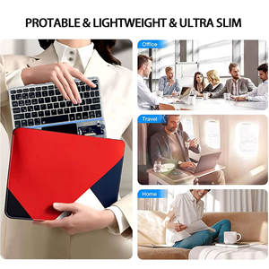 <span class=keywords><strong>Clavier</strong></span> <span class=keywords><strong>Bluetooth</strong></span> transparent style punk avec pavé tactile, rétroéclairage RGB, interrupteurs à ciseaux silencieux, compatible multi-appareils - Product Image 4