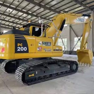Excavatrice sur chenilles Komatsu PC200 d'occasion Yikun, excellent état, moteur, capacité de la benne de 1,2 m³, matériel - Product Image 4