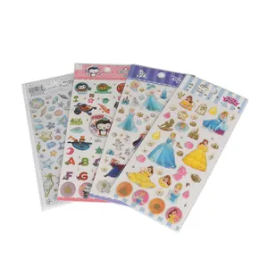 Autocollant adhésif amovible en pvc pour enfants, fait sur mesure, en vinyle, motif dessin animé, princesse, offre spéciale