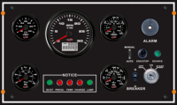 Nouvelle boîte de commande de tableau de bord ECMS 335*200mm avec couvercle pour remplacement des jauges de pression de moteur de bateau et de générateur diesel