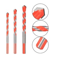 Mèches à tête triangulaire multifonctions, 6 pièces, forets pour céramique en verre pour tige de carrelage de verre, ensemble de 5 pièces