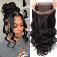 Perruques de Cheveux Humains HD de Qualité, 100% Vierge Non Traitée, Alignées Cuticules, Cheveux Indiens Bruts, Perruque Frontale Sans Colle, Full Lace 360
