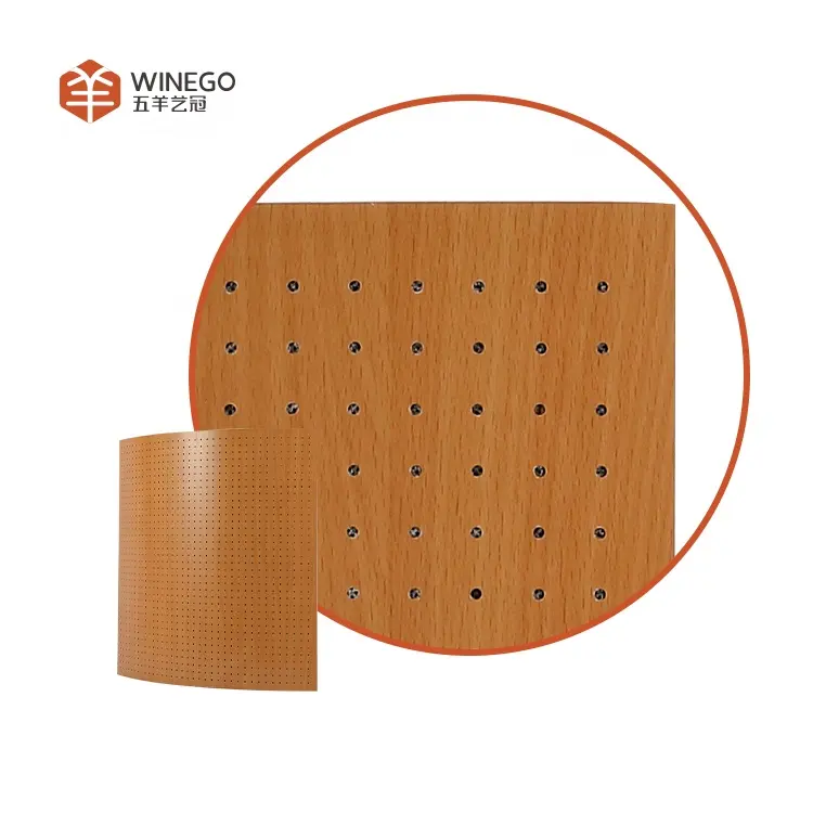 Panneau acoustique de plafond suspendu incurvée en bois, de style chinois, livraison gratuite, nouvelle collection