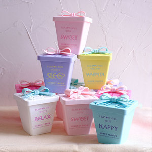 Caja de macarons con bálsamo sólido perfumado, decoración de lazo, ambientador sin llama para el hogar, recuerdo de boda, caja de regalo, desodorante. - Product Image 1