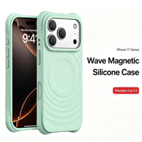Coque de téléphone magnétique 3D en silicone liquide TENOVA Factory, design personnalisé OEM ODM, antichoc pour iPhone 17 Pro Max