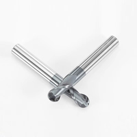 Fraise à billes en acier au tungstène 2F pour usinage CNC, haute dureté, 2 tranchants, outil en alliage dur pour centre d'usinage, revêtement AITiN, hélice 35, vente en gros, ODM