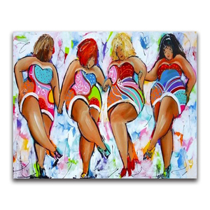YIWU LANSURE grosse dame 5d bricolage diamant <span class=keywords><strong>peinture</strong></span> grosse <span class=keywords><strong>femme</strong></span> bande dessinée bonne fête pleine ronde carré diamant broderie ensemble - Product Image 2
