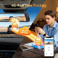 Carlove N11Pro 4G DashCam 3 Canaux 2K+1080P+1080P avec Streaming Multimédia, Vue en Direct à Distance et Gestion de Flotte - Enregistreur de Conduite Automobile