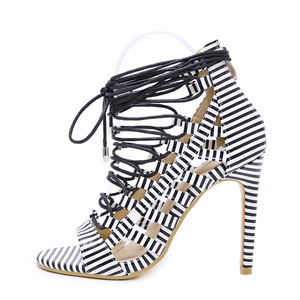Bottines pour femmes, Europe et États-Unis, nouvelles <span class=keywords><strong>sandales</strong></span> romaines à motif serpent, talons aiguilles, grandes tailles - Product Image 3